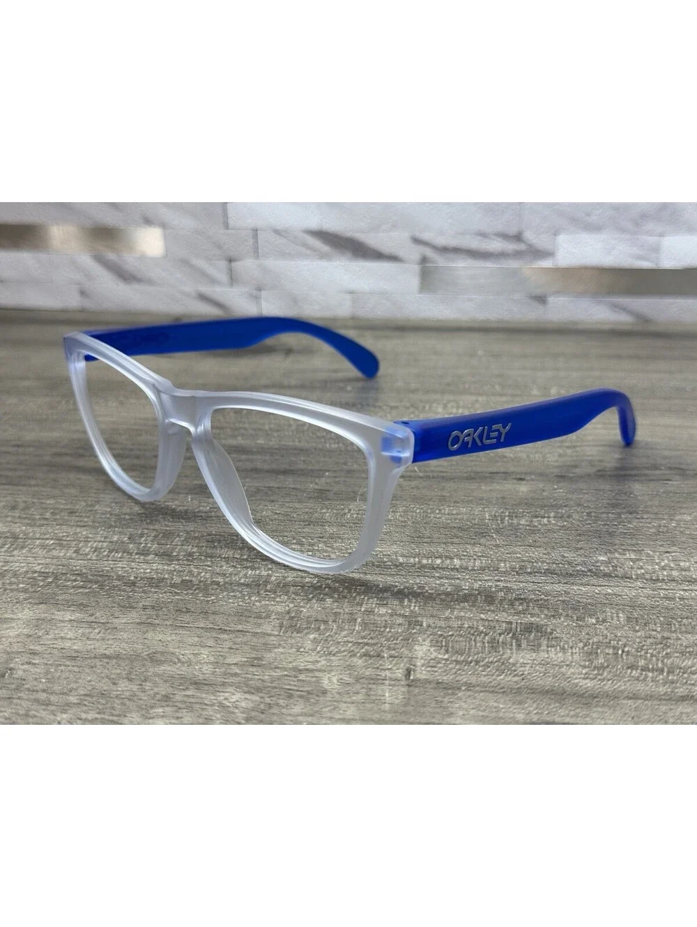 Oakley Frogskins Sunglasses OO9013-B255 Matte Clear Blue 55[]17-133 *FRAMES ONLY